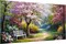Flowers Diamond Painting Kits for Adults 5D Large Landscape Diamond Painting Kit for Adults Full Drill Trees Diamond Painting Kits Gem Art Kits for Home Wall Decor 27.5x15.7Inch